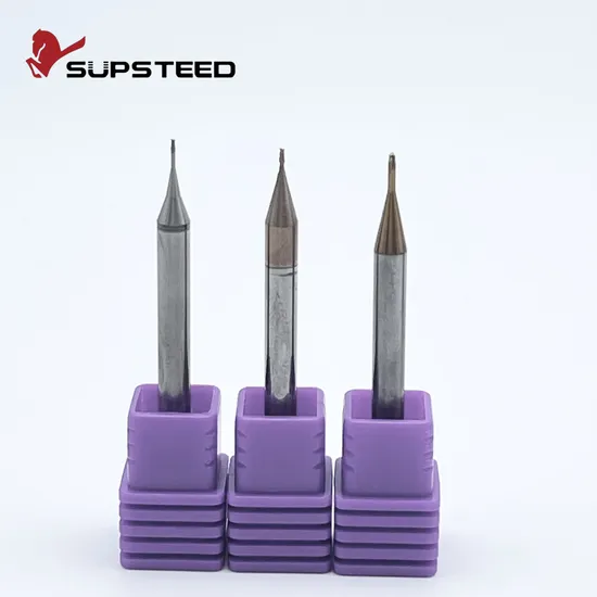 Square End Micro End Mills for Sharp Corners & High Accuracy – Carbide Solid Tungsten Carbide Stainless Steel Tungsten Steel HSS End Mill Cutter